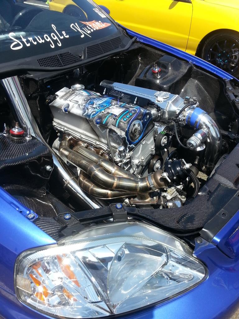 PASMAG Tuner Battlegrounds Chris Capparelli Honda Civic Engine Passenger