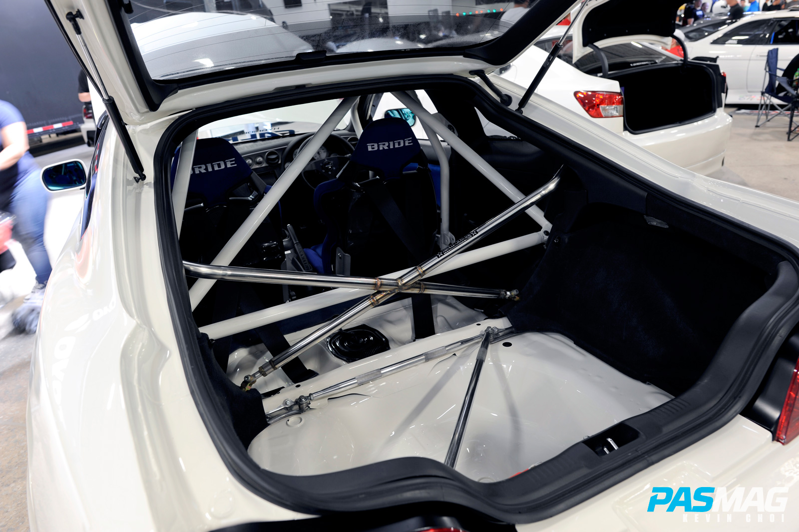 PASMAG Tuner Battlegrounds Joe Cooper Acura RSX Interior Roll Cage