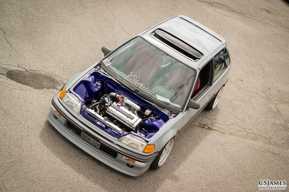 PASMAG Tuner Battlegrounds Pete Yong Honda Civic Exterior Front Engine Top