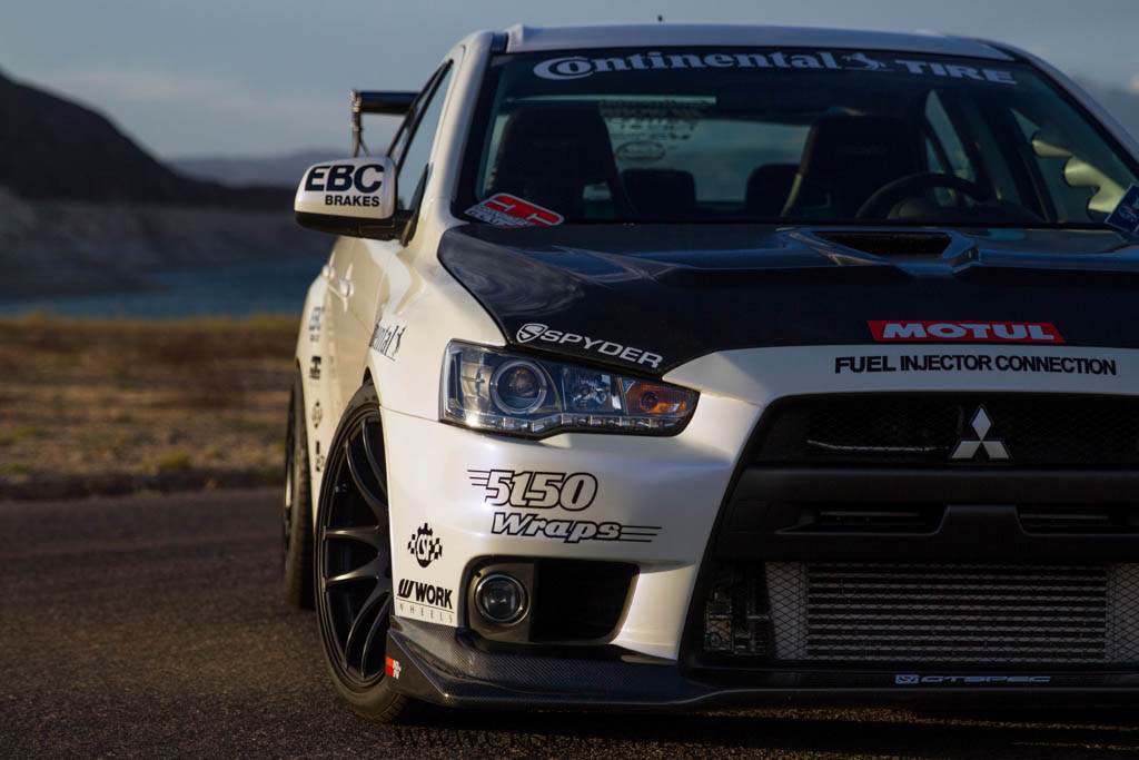 PASMAG Tuner Battlegrounds Live SPOCOM Anaheim July 12 2014 Reginald Cunanan 2011 Mitsubishi Evo X Front