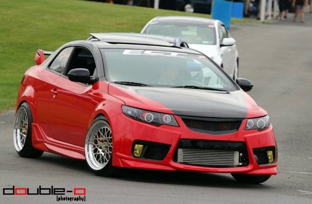 PASMAG 2014 Tuner Battlegrounds Tuner Evolution Sal Delisi Kia Forte Driver Front