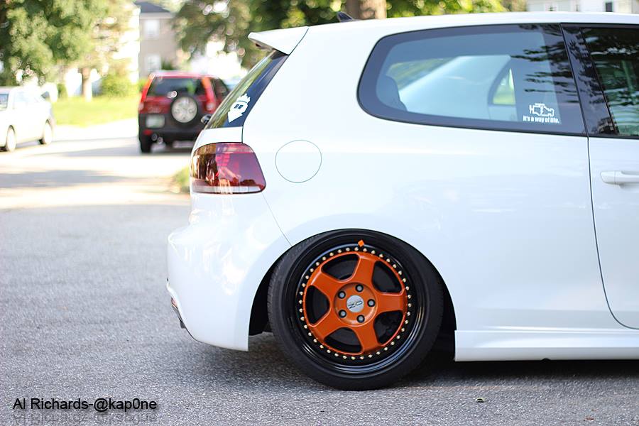 PASMAG 2014 Tuner Battlegrounds LIVE Waterfest Al Richards 2012 VW Golf R 2 Rear Wheel NEW